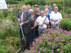 Richard Howitt MEP launches GardenGATE last year at the People's Community Garden